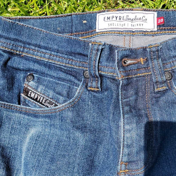 EMPYRE Surplus Co Skeletor Skinny Jeans size 28 - Picture 4 of 14